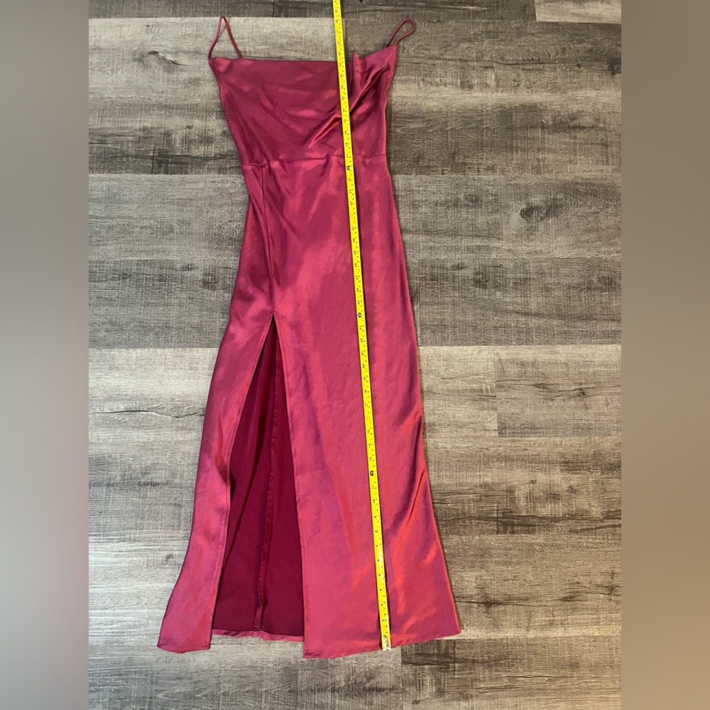 LIONESS Walk The Line Midi Dress in Magenta - Picture 6 of 9